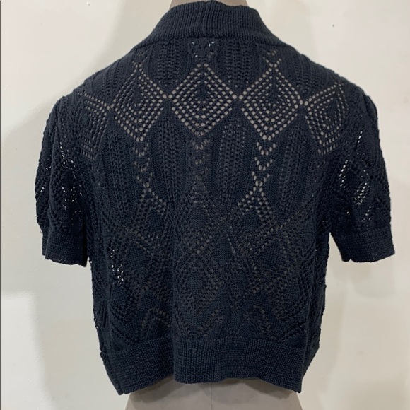 Elegant Black Knit Bolero - Picture 3 of 6